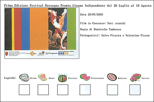 scheda votazione